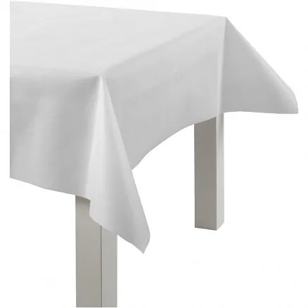 Duk av imiterat tyg, vit, B: 125 cm, 70 g, 10 m/ 1 rl.