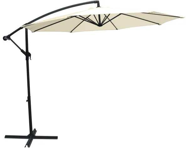 Hängande parasoll beige 300cm