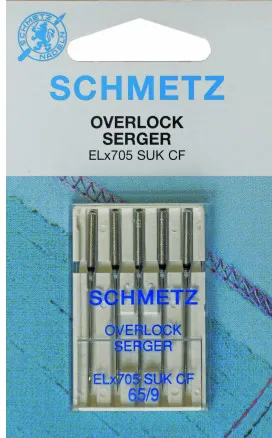 Schmetz Overlock Symaskinsnålar ELx705 SUK CF Storlek 90 - 5 st